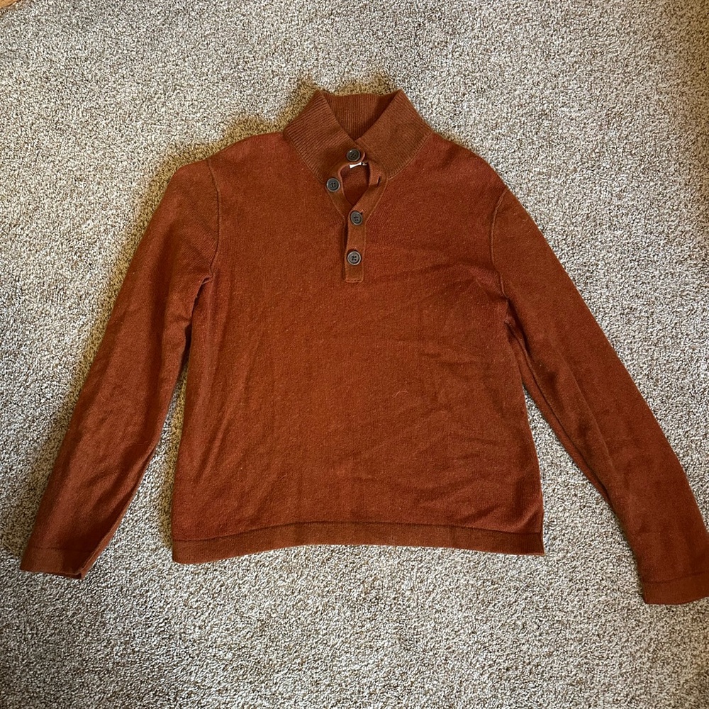 Banana Republic Men's Turtleneck Sweater in Rust
